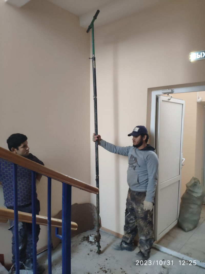 Выполнение работ по усилению конструкций пола лестничной клетки в здании МБДОУ-детский сад №16 г. Меленки Владимирской области